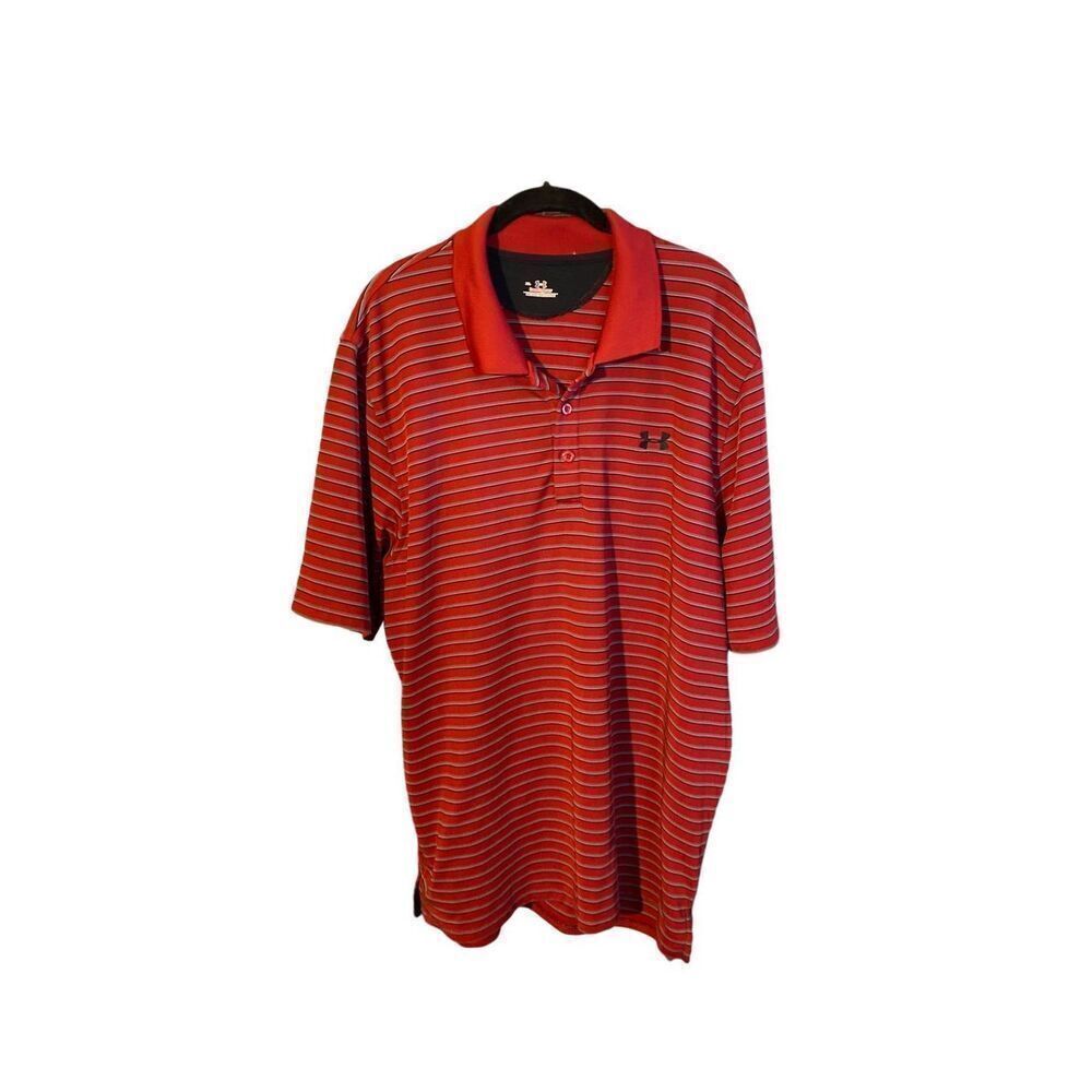 Under Armour, men’s heat gear, athletic polo shirt, size, XL